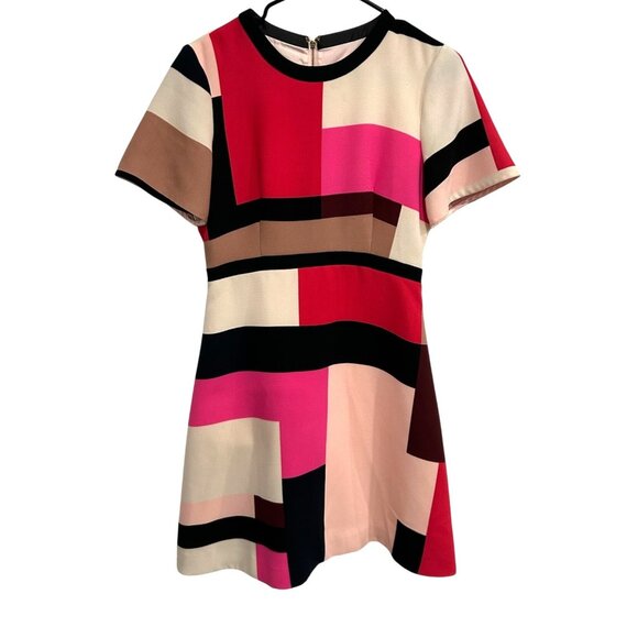 Kate Spade New York Effie Colorblock Short Sleeve Shift Dress Size 6 - Picture 1 of 11
